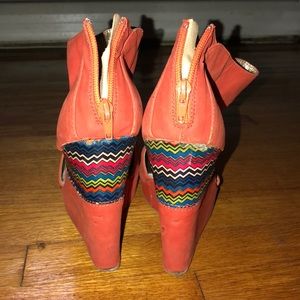 Charlotte Russe Peep Toe Platform Wedges